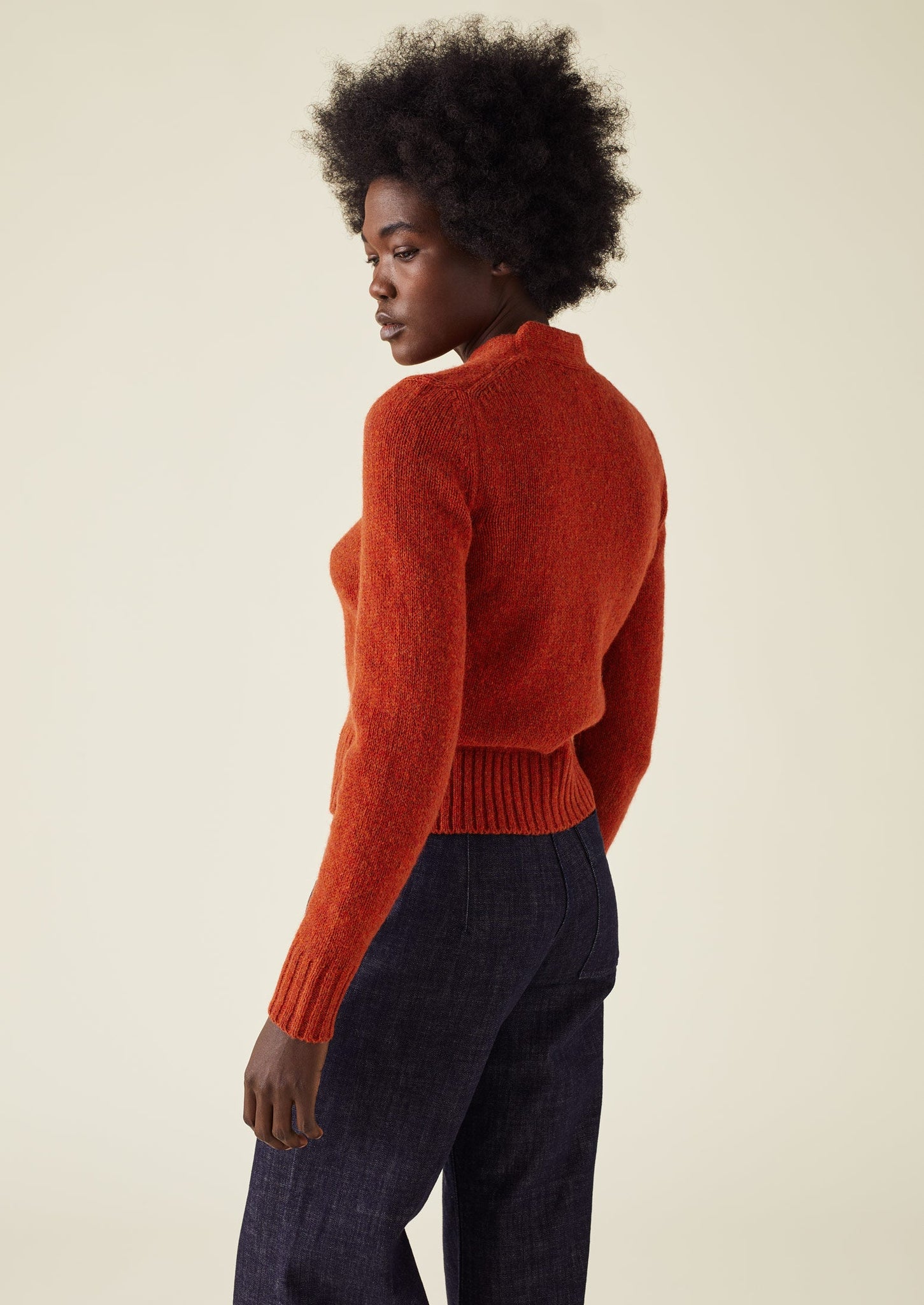 Kaia V-Neck Wool Cardigan | Harissa