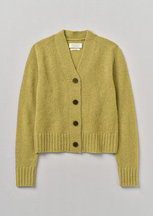 Kaia V-Neck Wool Cardigan | Verbena