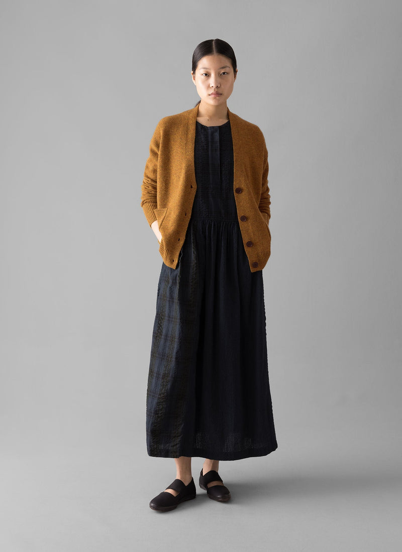 Ffion Wool Cashmere Boxy Cardigan | Turmeric