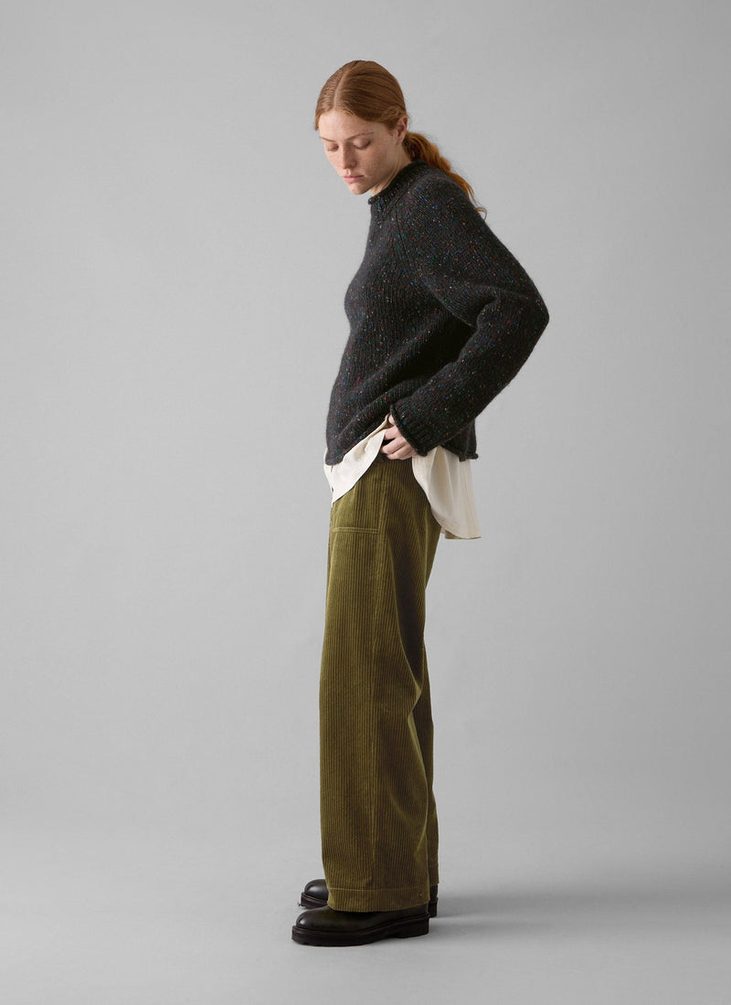 Orla Donegal Wool Sweater | Galaxy