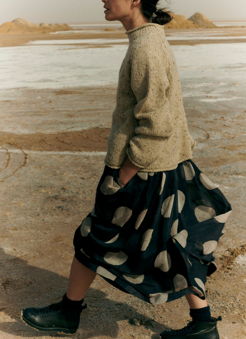 Orla Donegal Wool Sweater | Oatmeal
