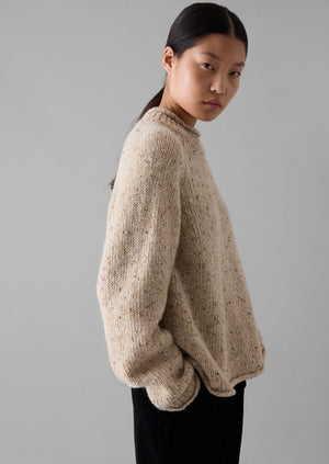 Orla Donegal Wool Sweater | Oatmeal