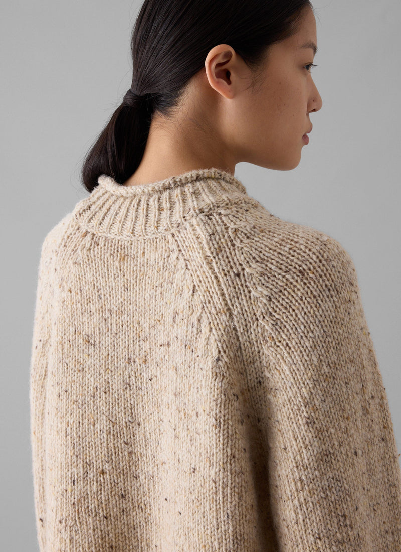 Orla Donegal Wool Sweater | Oatmeal