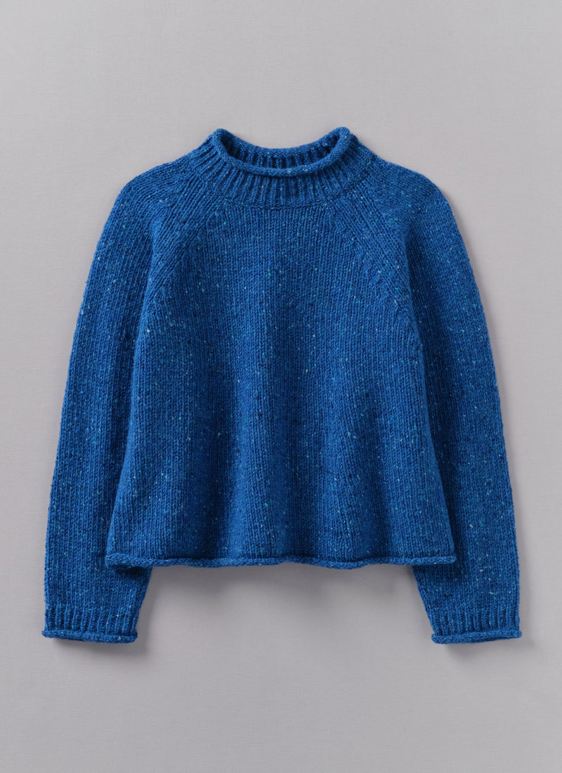 Orla Donegal Wool Sweater | Neptune Blue