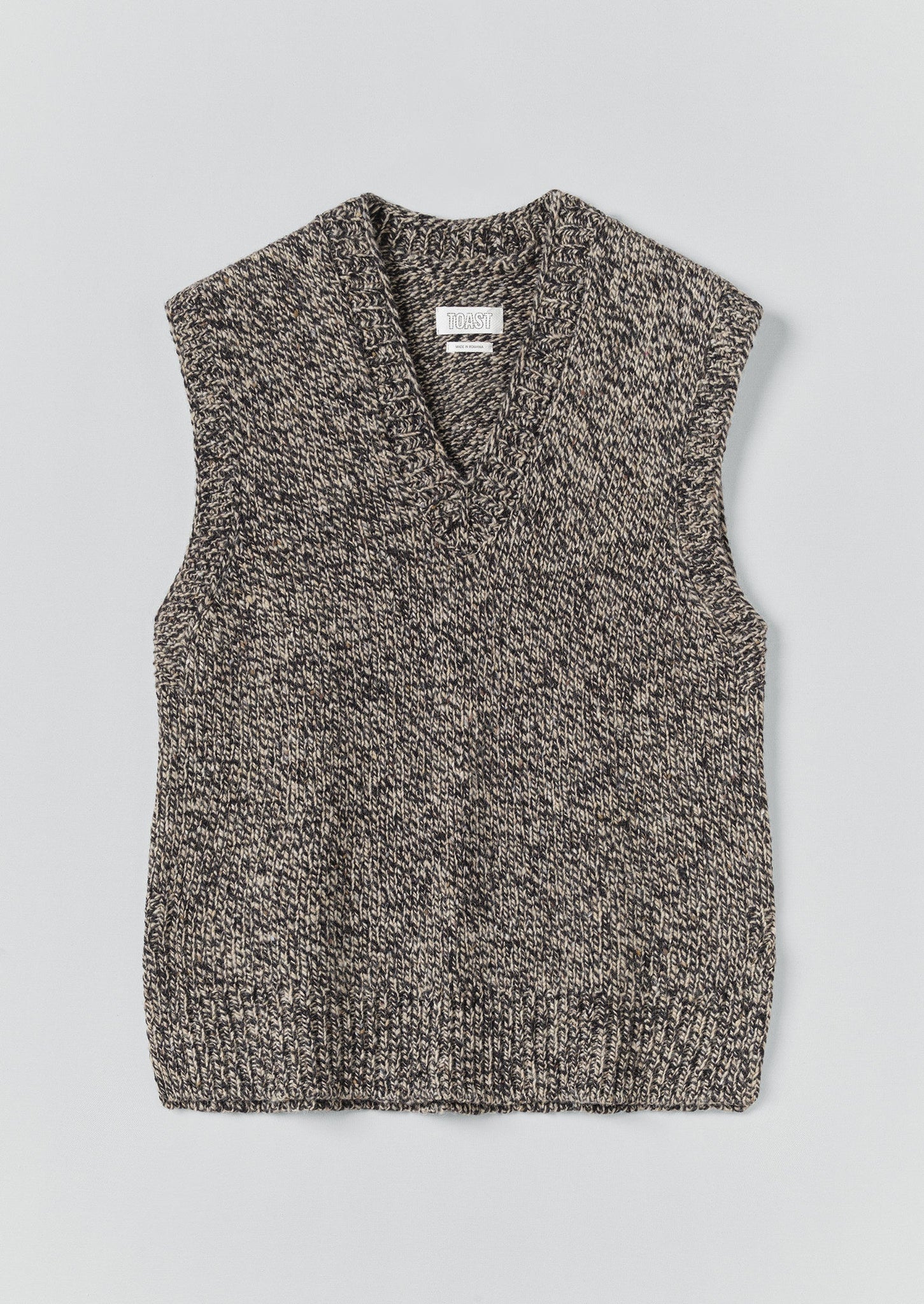 Marled Donegal V Neck Tank | Granite Marl