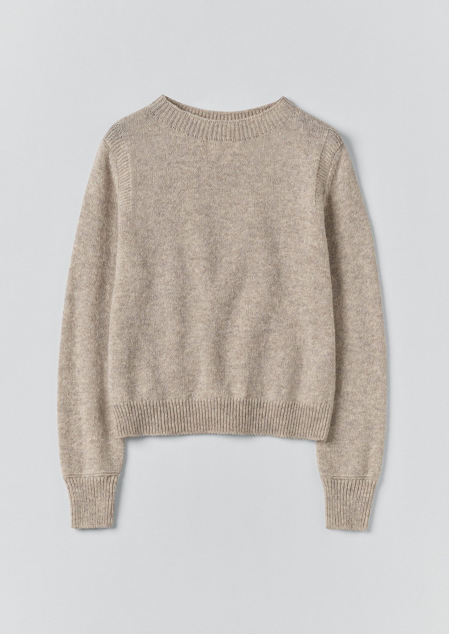 Heathery Wool Sweater | Oatmeal