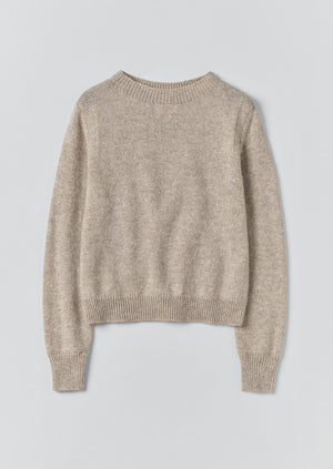 Heathery Wool Sweater | Oatmeal