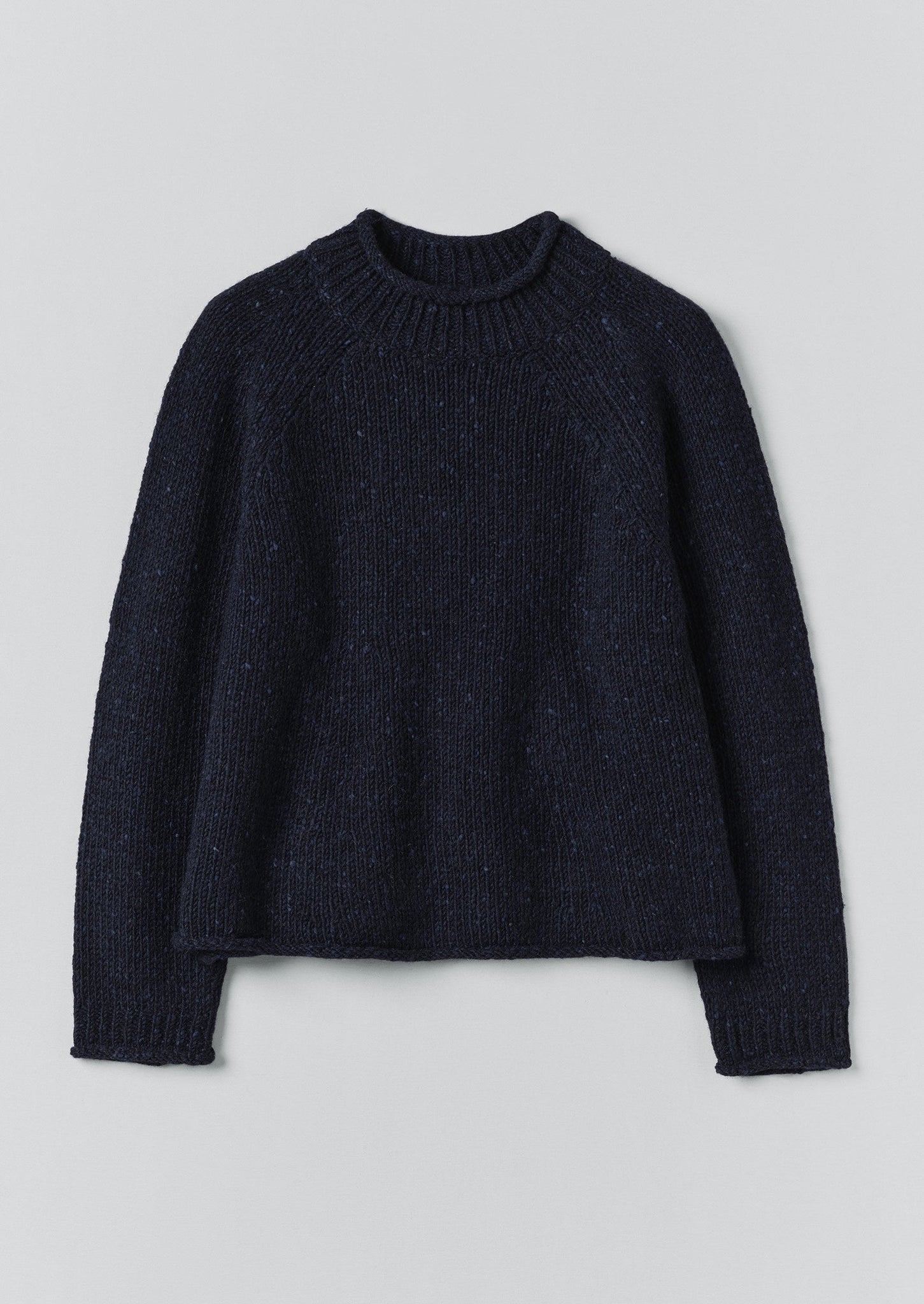 Orla Donegal Wool Sweater | Navy