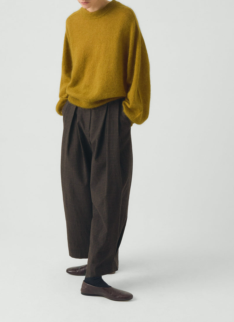 Fine Mohair Cotton Sweater | Golden Honey