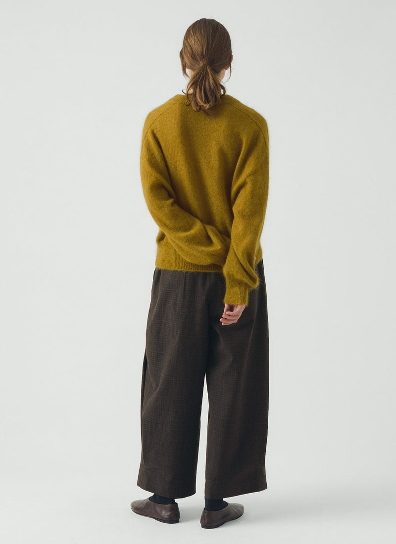 Fine Mohair Cotton Sweater | Golden Honey