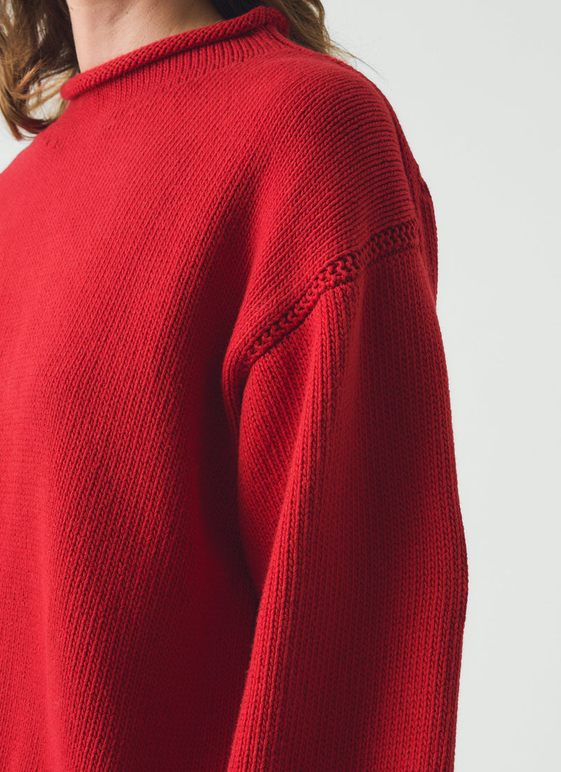 Cotton High Neck Sweater | Hawthorn