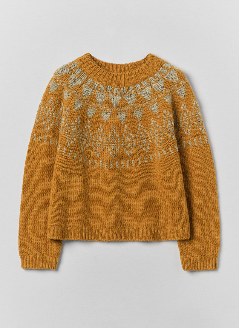 Harvest Yoke Donegal Sweater | Marmalade/Oat