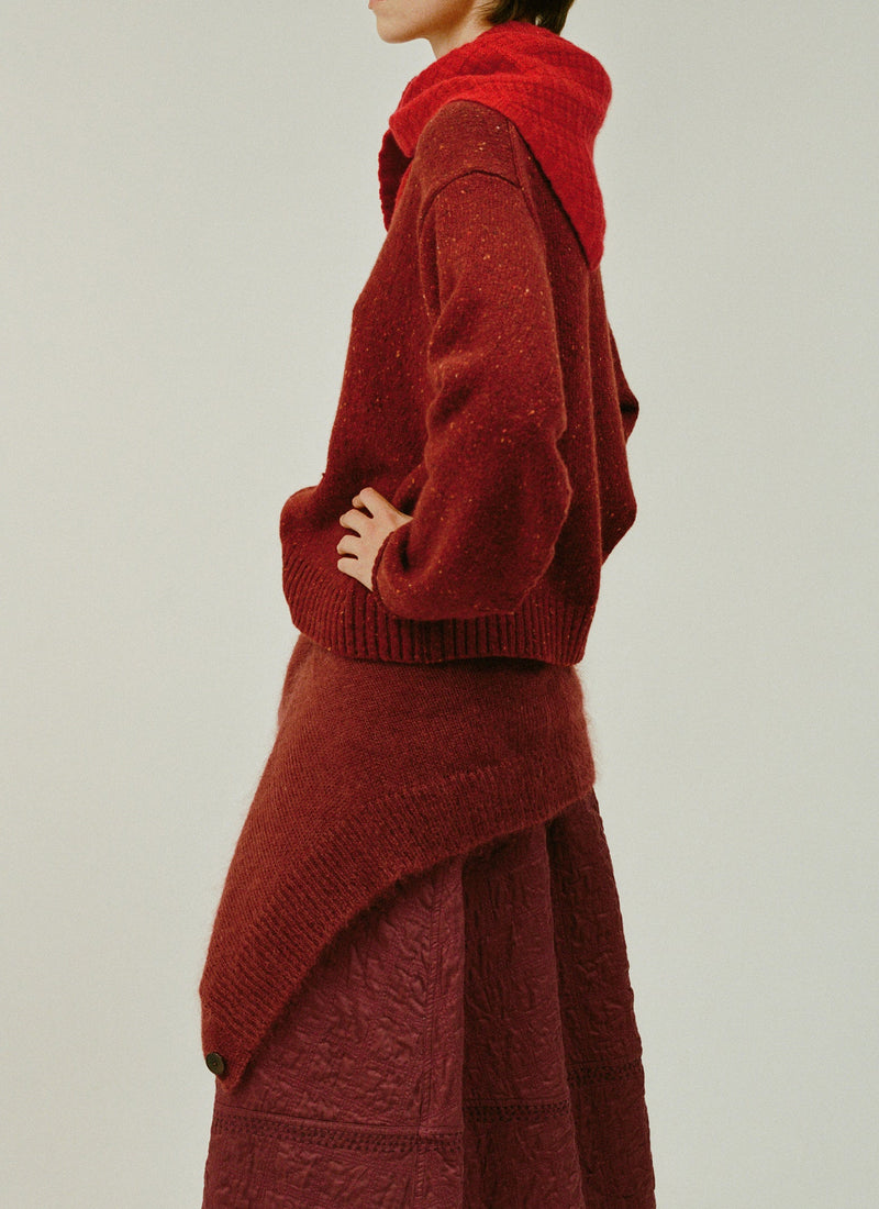Donegal Wool Cashmere Sweater | Red Dahlia