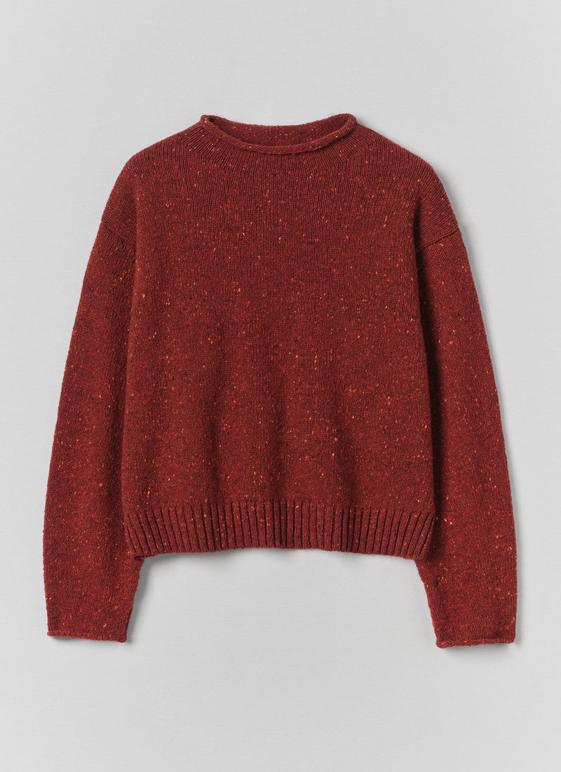 Donegal Wool Cashmere Sweater | Red Dahlia