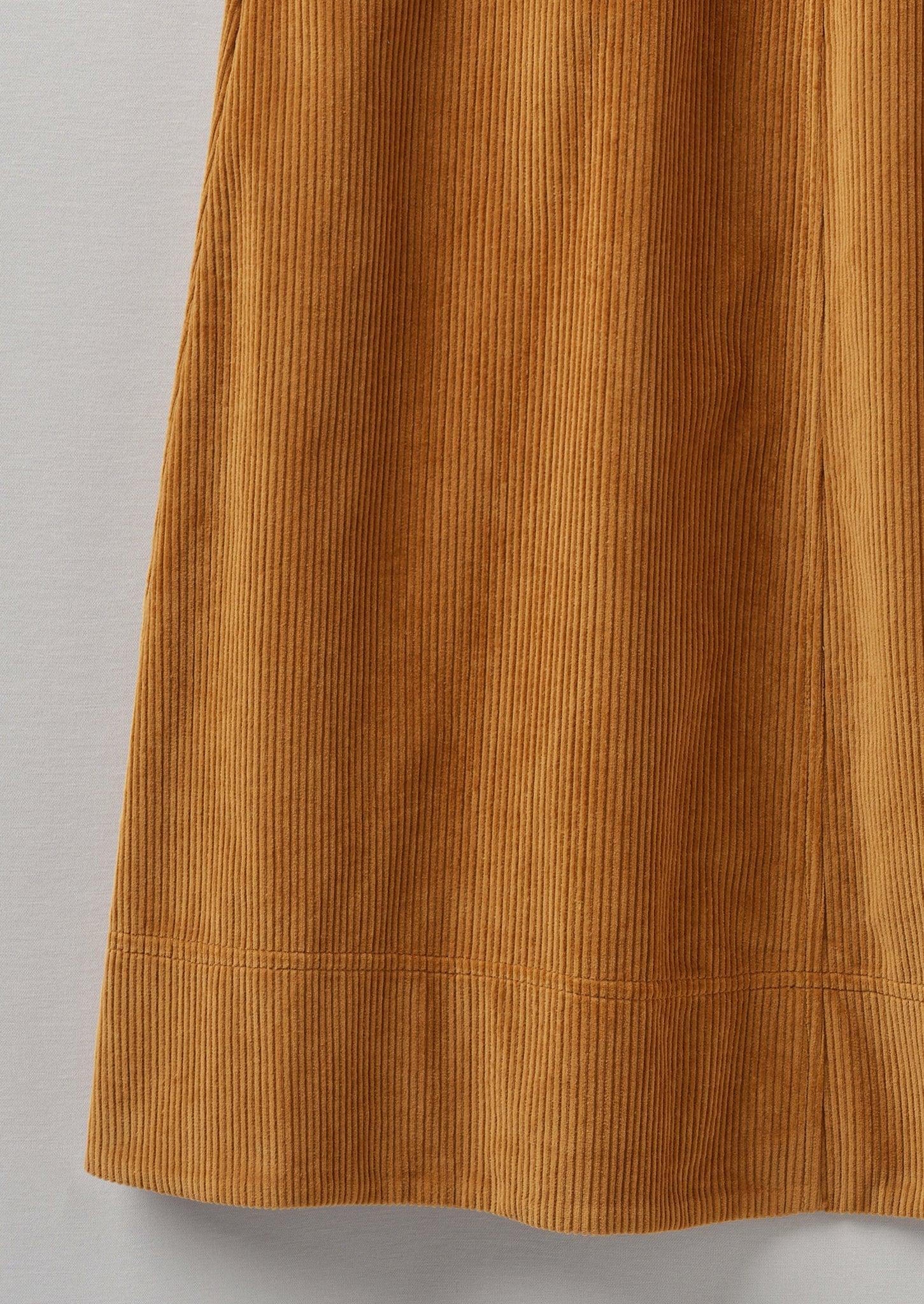 A Line Organic Cord Skirt | Toffee