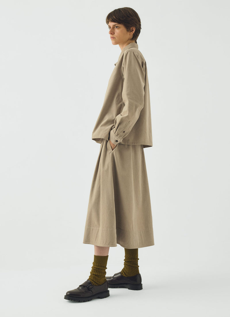 A Line Cotton Needlecord Skirt | Dune