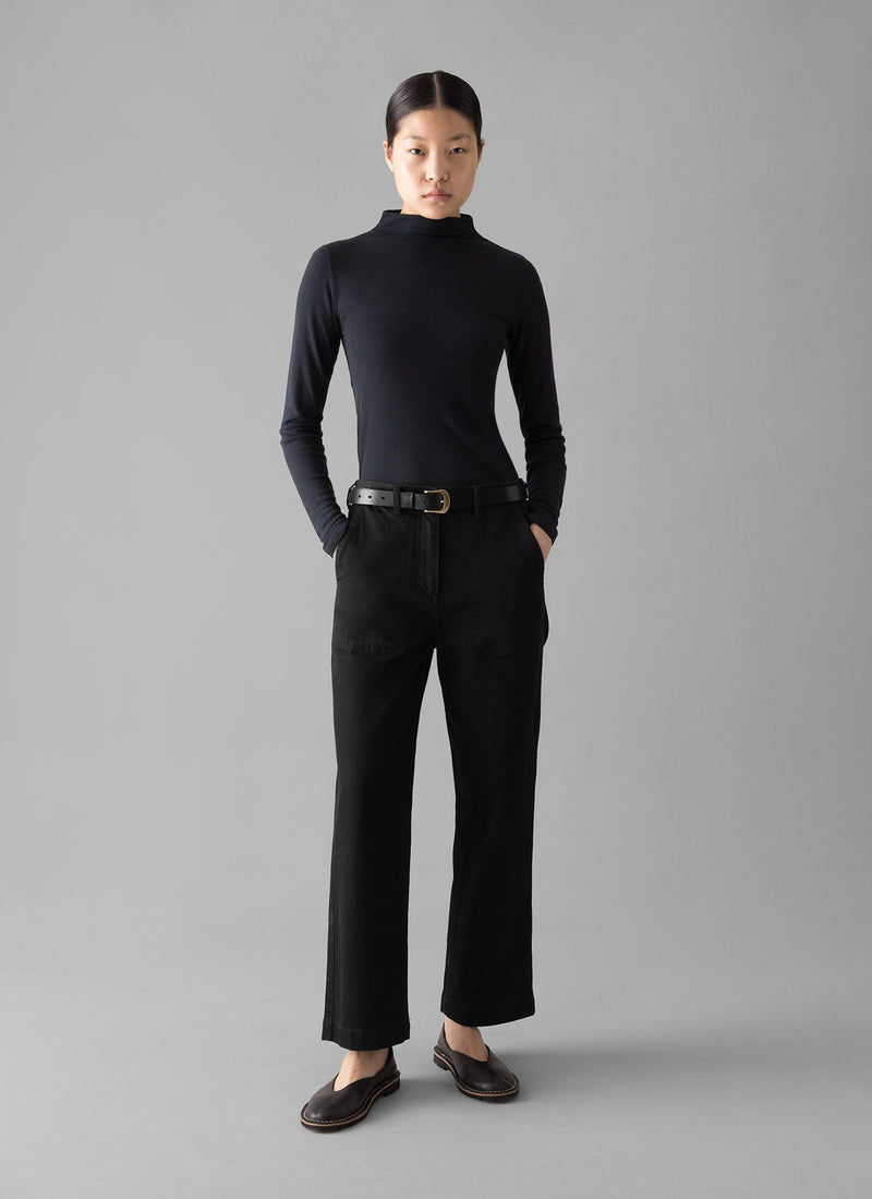 Ashley Cropped Jeans | Black