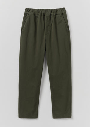 Gabi Cotton Pull On Trousers | Loden