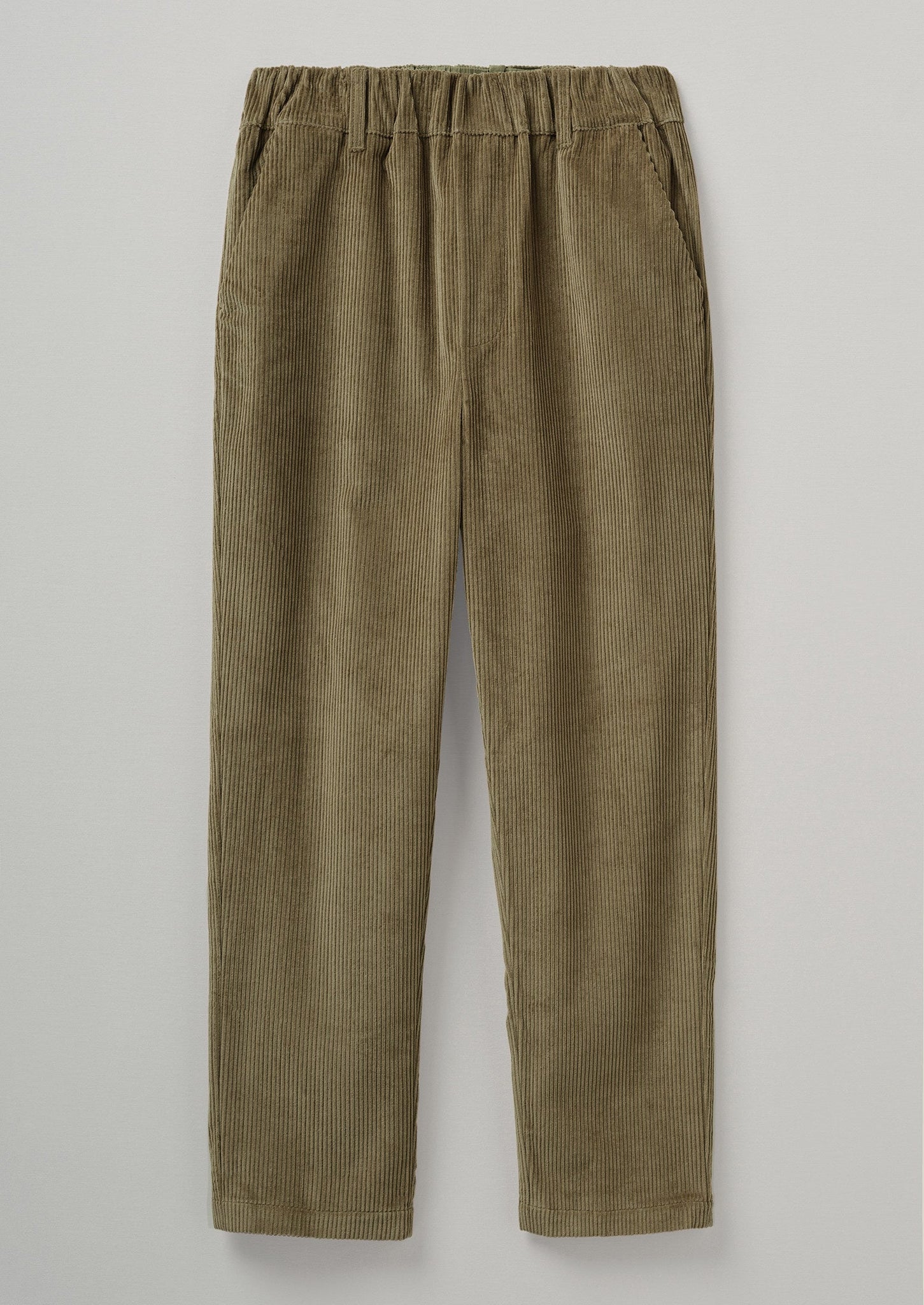 Gabi Organic Cord Pull On Trousers | Dark Pear