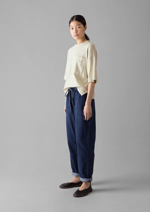 Suki Panelled Denim Trousers | Indigo