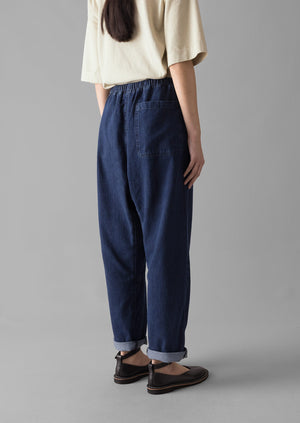 Suki Panelled Denim Trousers | Indigo