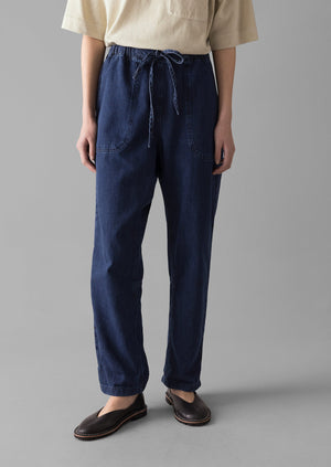 Suki Panelled Denim Trousers | Indigo