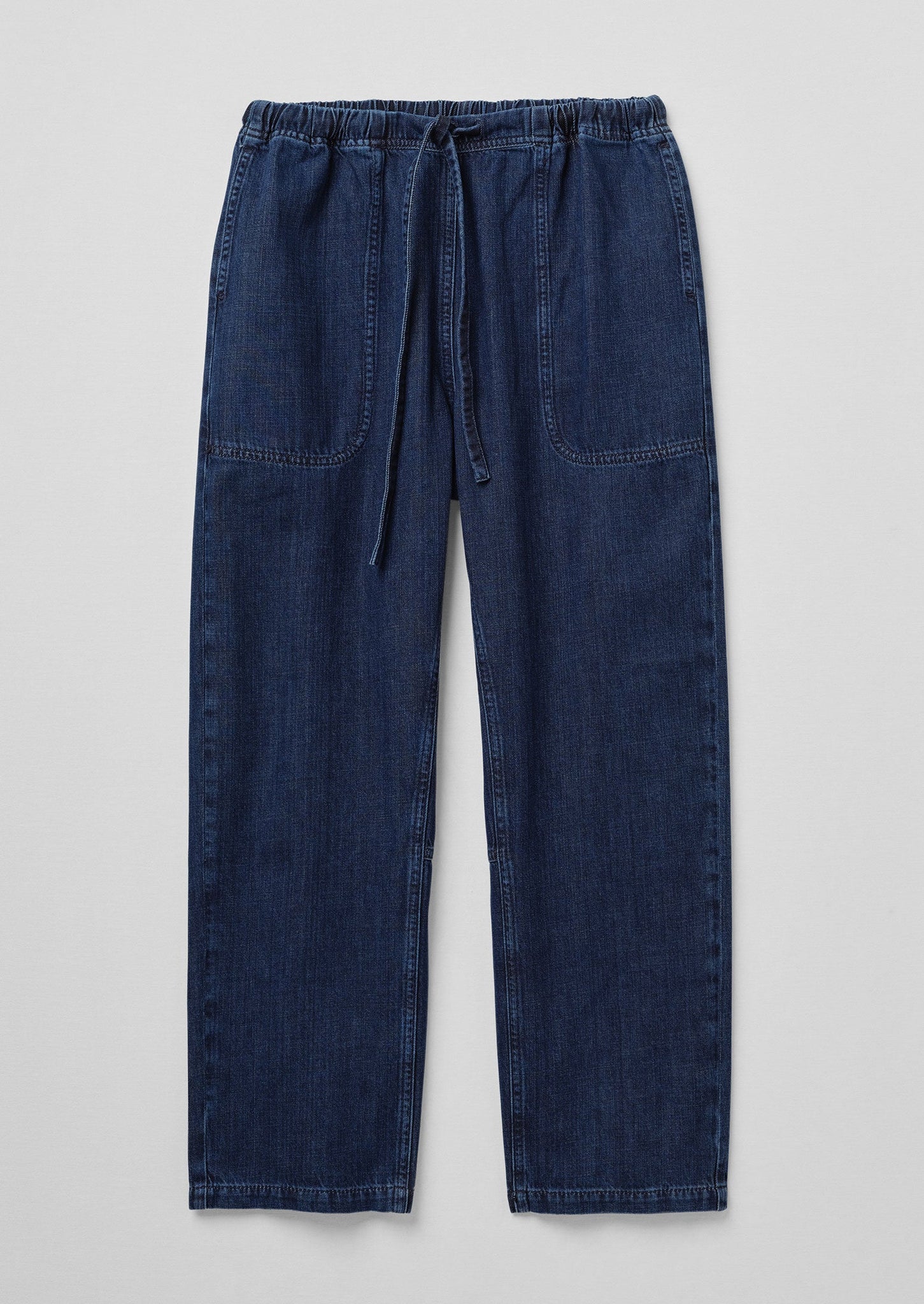 Suki Panelled Denim Trousers | Indigo