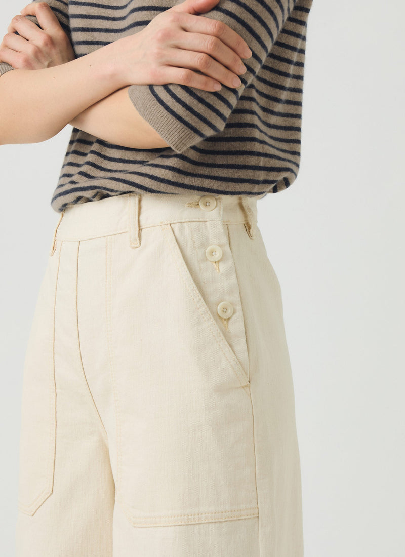 Annie Organic Denim Full Length Jeans | Ecru