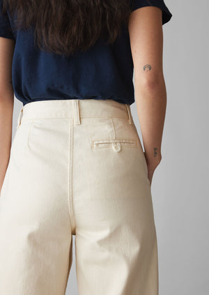 Annie Organic Denim Full Length Jeans | Ecru