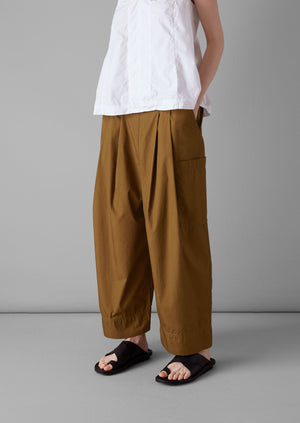 Cotton Fisherman Trousers | Tawny Brown