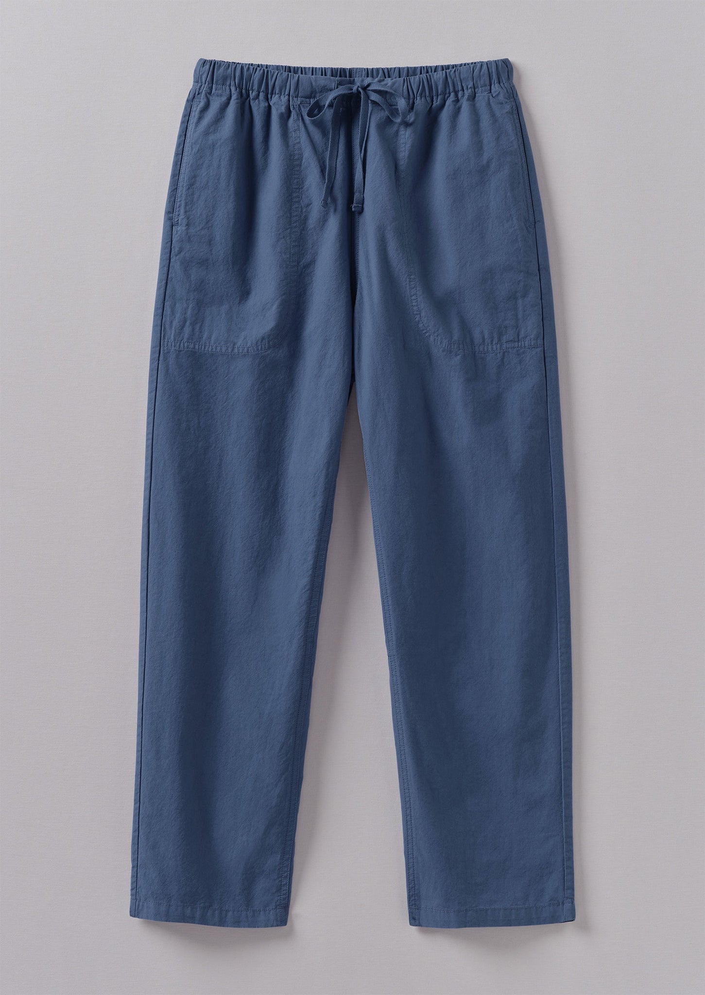 Suki Panelled Cotton Linen Trousers | Smock Blue