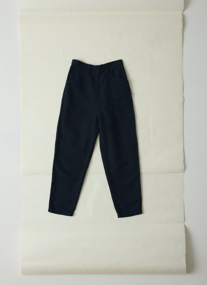 Alix Cotton Linen Trousers | Slate Navy