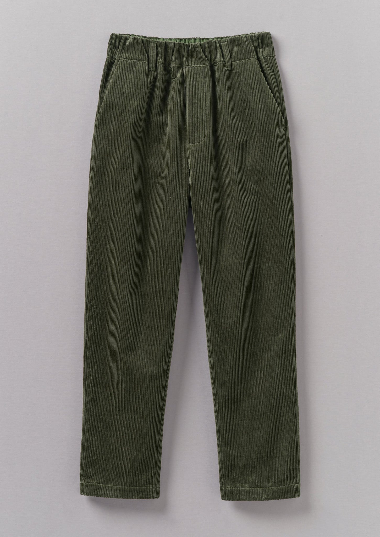 Gabi Organic Cord Pull On Trousers | Seaweed