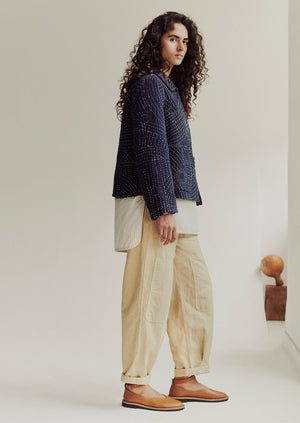 Garment Dyed Cotton Linen Canvas Trousers | Fallow