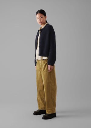 Panelled Organic Cord Trousers | Golden Sand