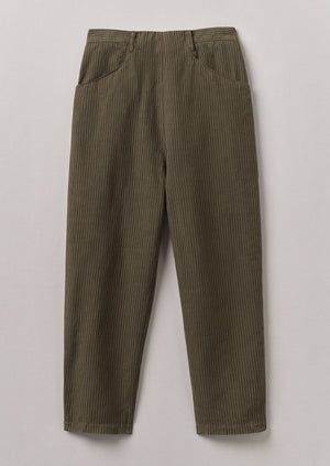 Alix Stripe Cotton Linen Trousers | Fawn