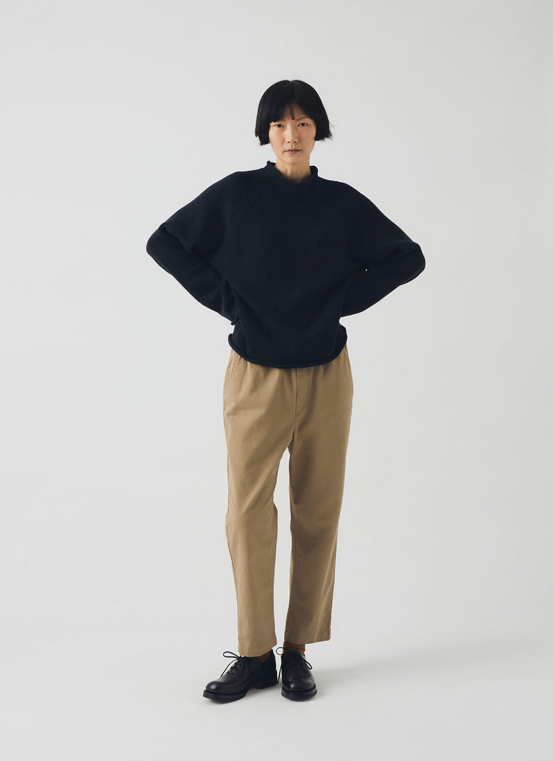 Gabi Cotton Pull On Trousers | Ash Brown