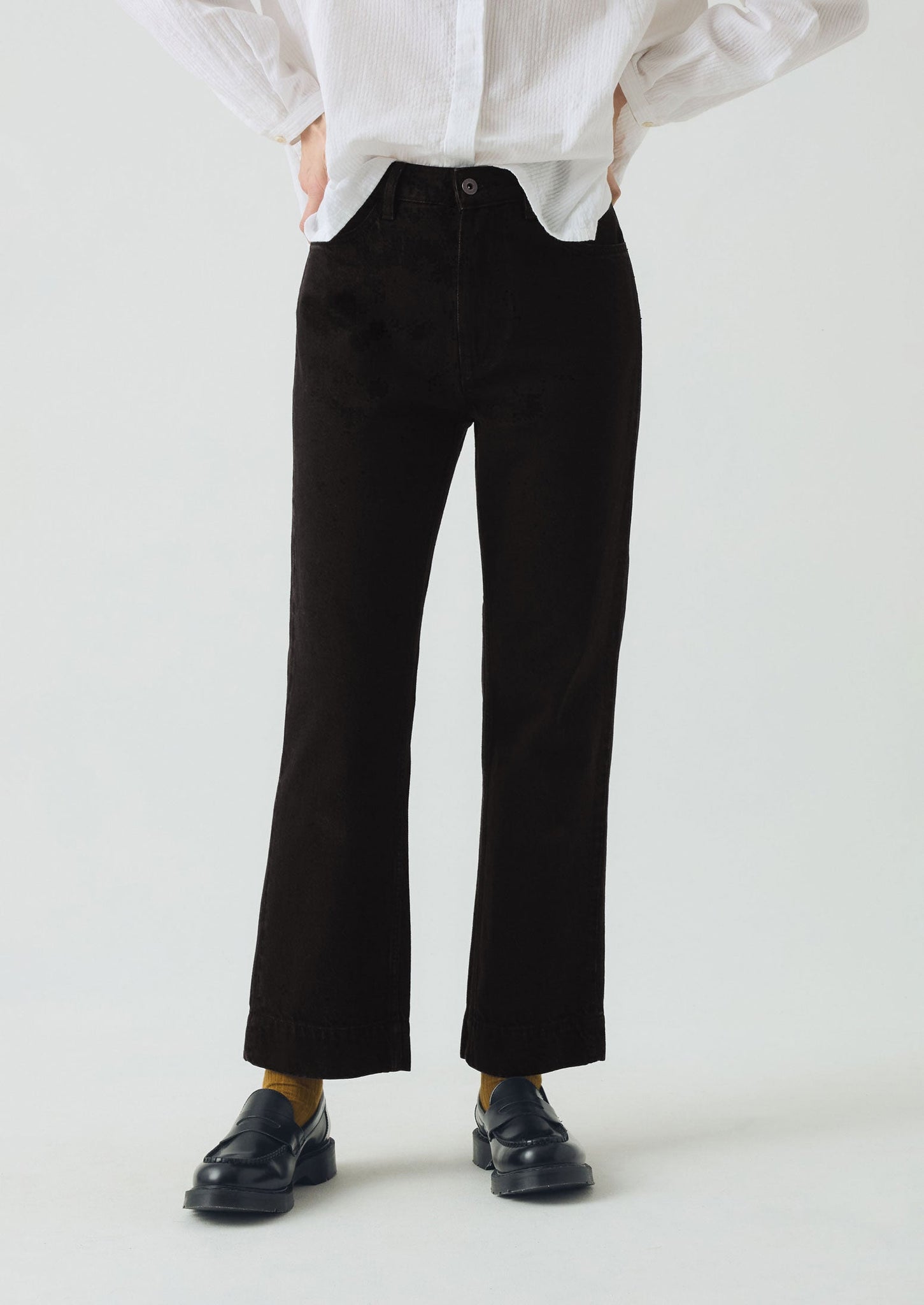 Denim Slim Trousers | Carbon Black