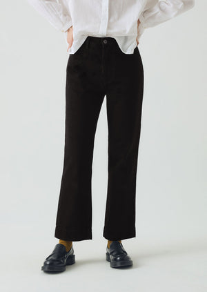 Denim Slim Trousers | Carbon Black