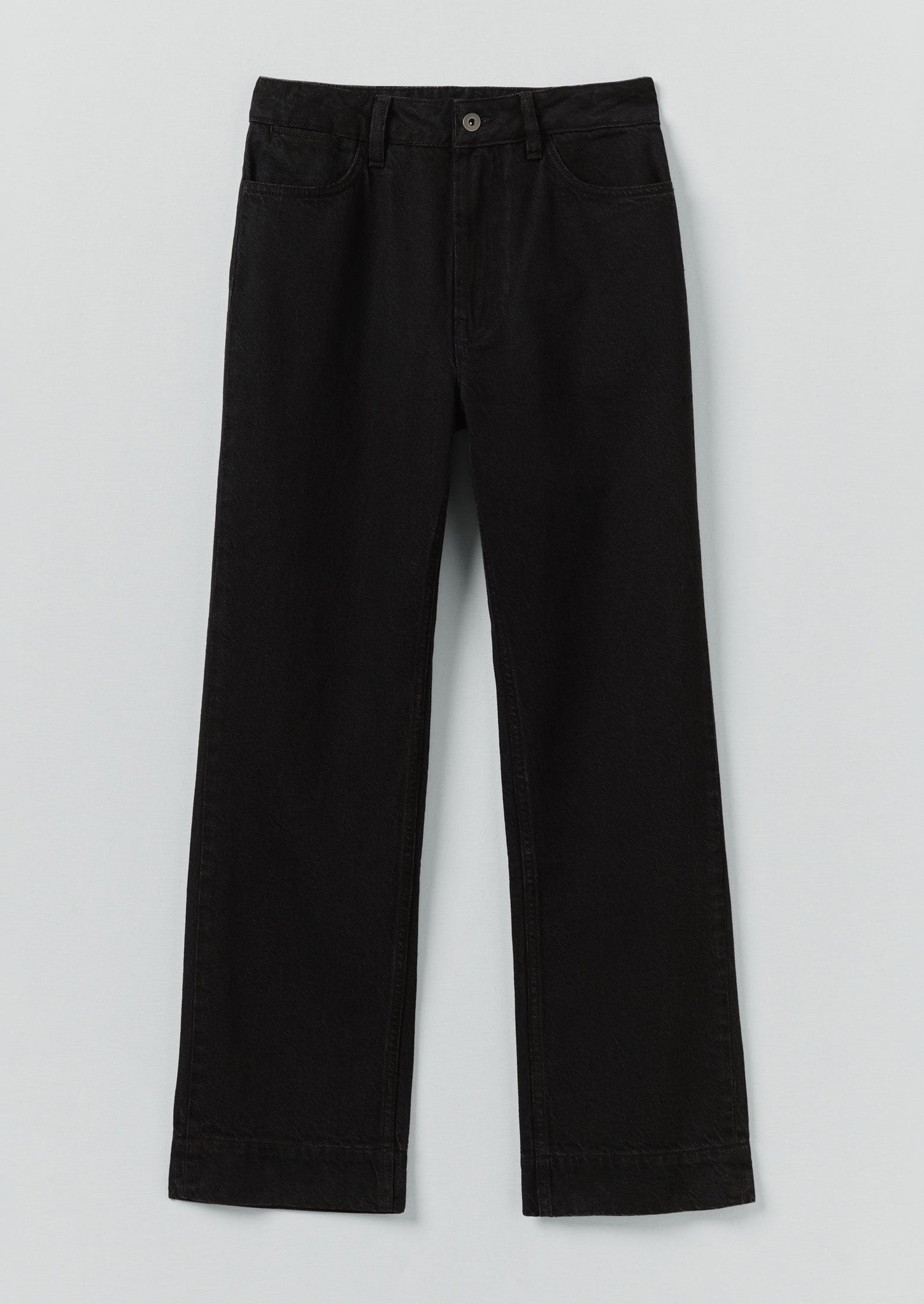 Denim Slim Trousers | Carbon Black