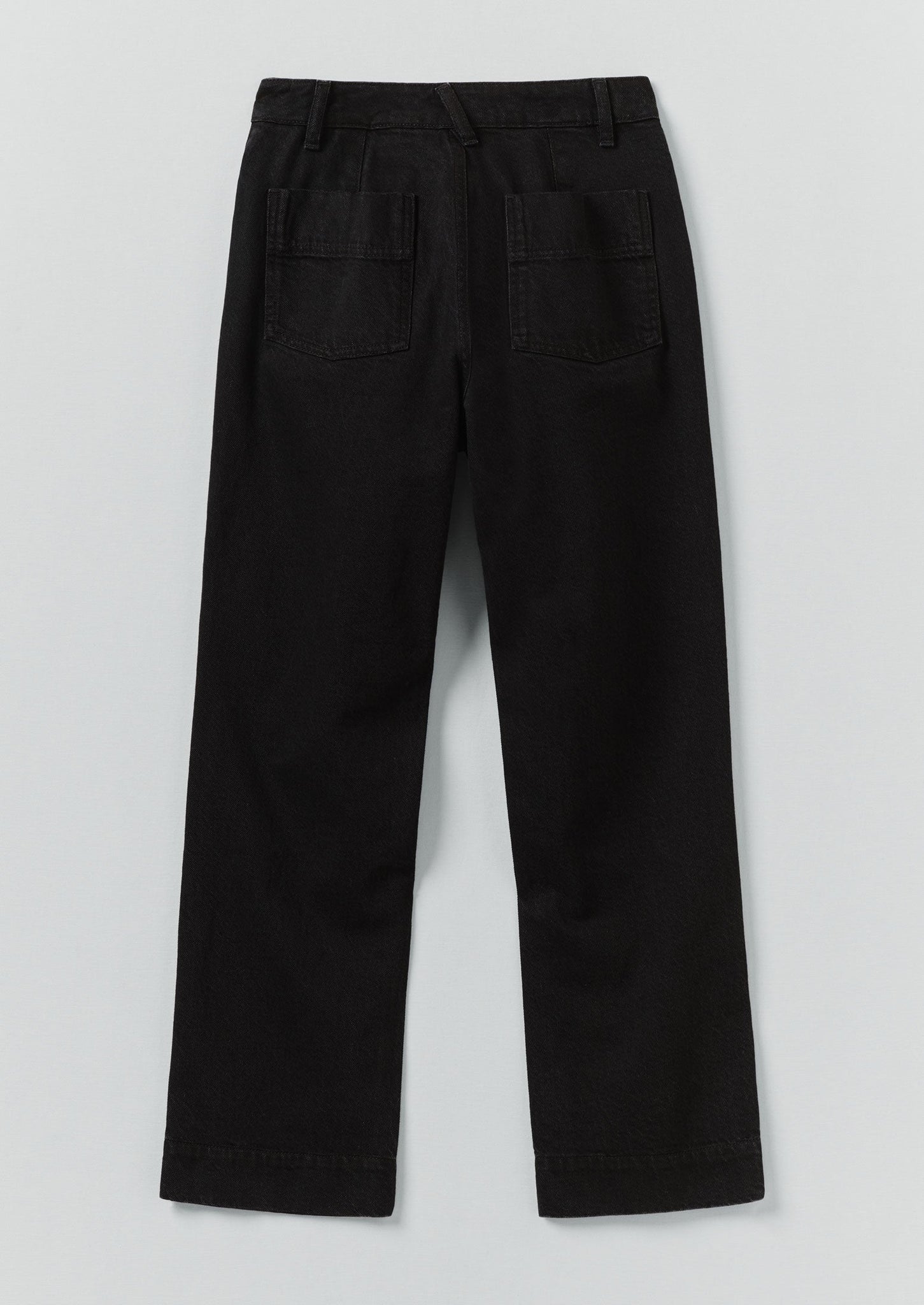 Denim Slim Trousers | Carbon Black