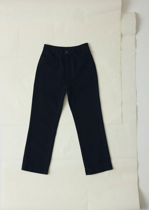 Denim Slim Trousers | Carbon Black