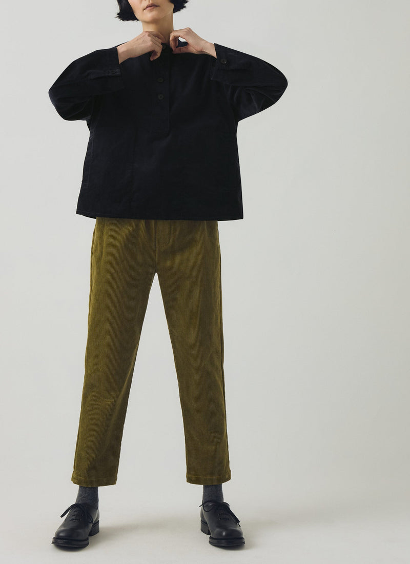 Gabi Cord Pull On Trousers | Antique Olive