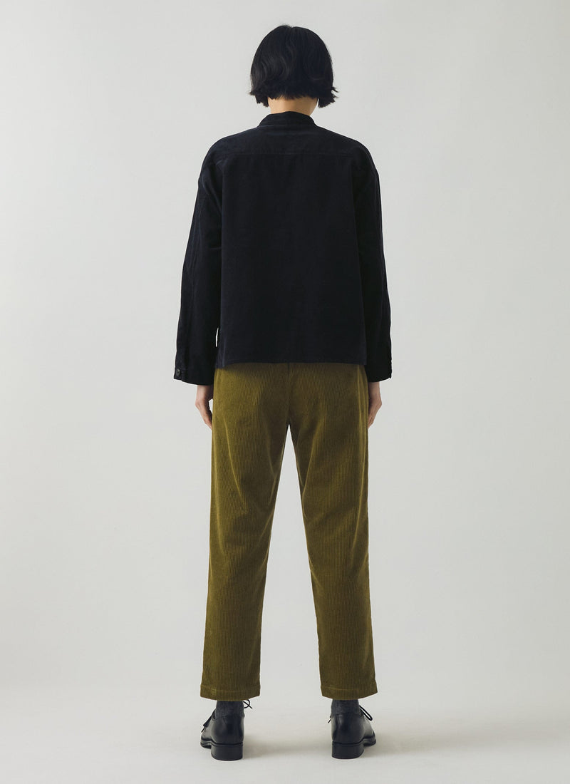 Gabi Cord Pull On Trousers | Antique Olive