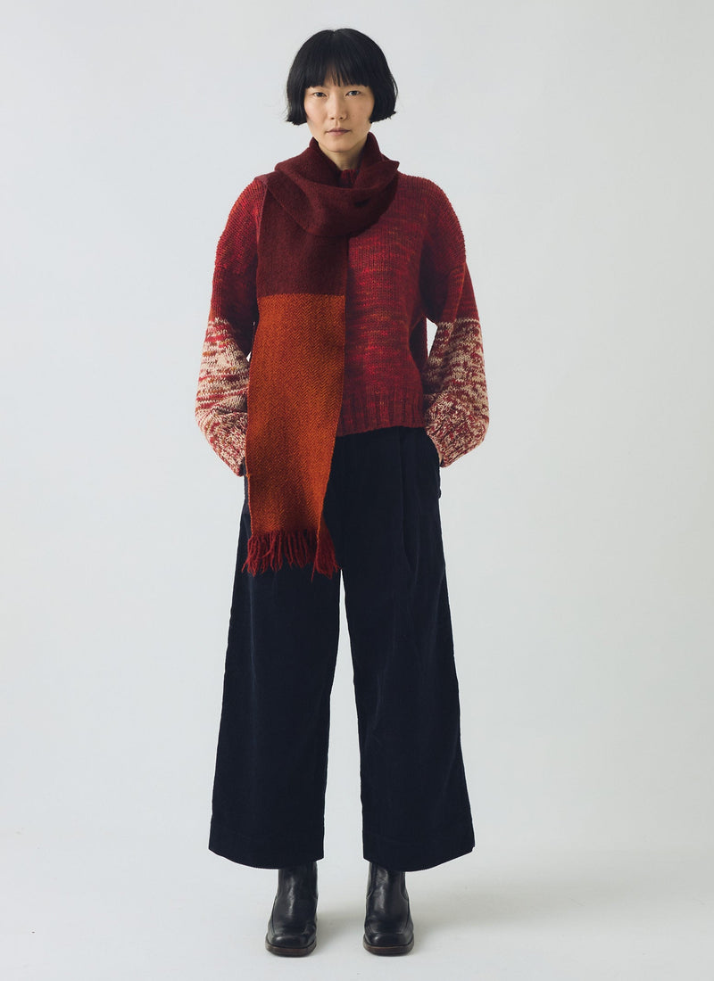 Cord Pleat Front Trousers | Midnight