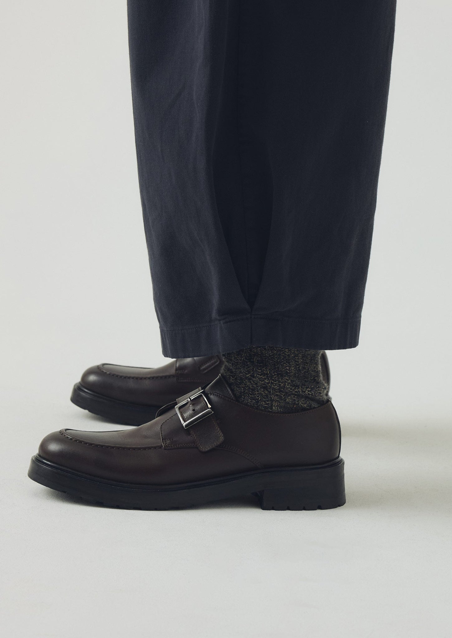 Cotton Wide Leg Trousers | Slate