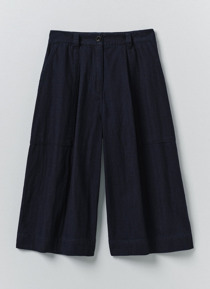Japanese Denim Culottes | Indigo