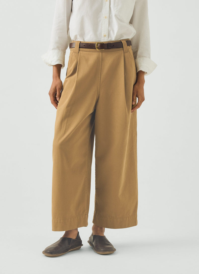 Cotton Pleat Front Trousers | Breen