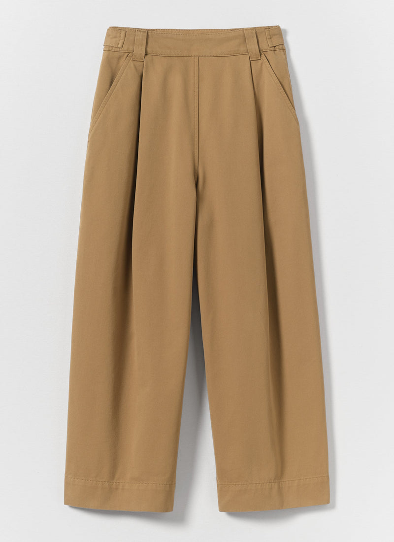 Cotton Pleat Front Trousers | Breen