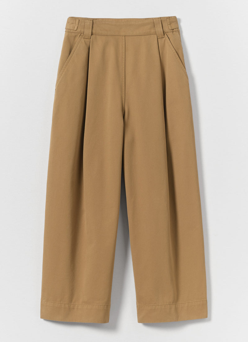 Cotton Pleat Front Trousers | Breen